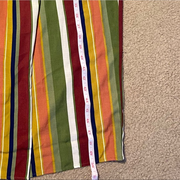 Striped NWOT Crystal Doll wide-leg jumpsuit - Picture 13 of 16